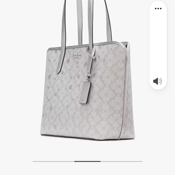 Kate Spade Silver Tote Bag - Picture 3 of 6